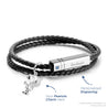 Jet Black - Blue Sapphire (White Gold Titanium)