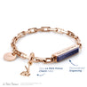 Rose Gold - Blue Goldstone