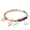 Rose Gold - Blue Goldstone