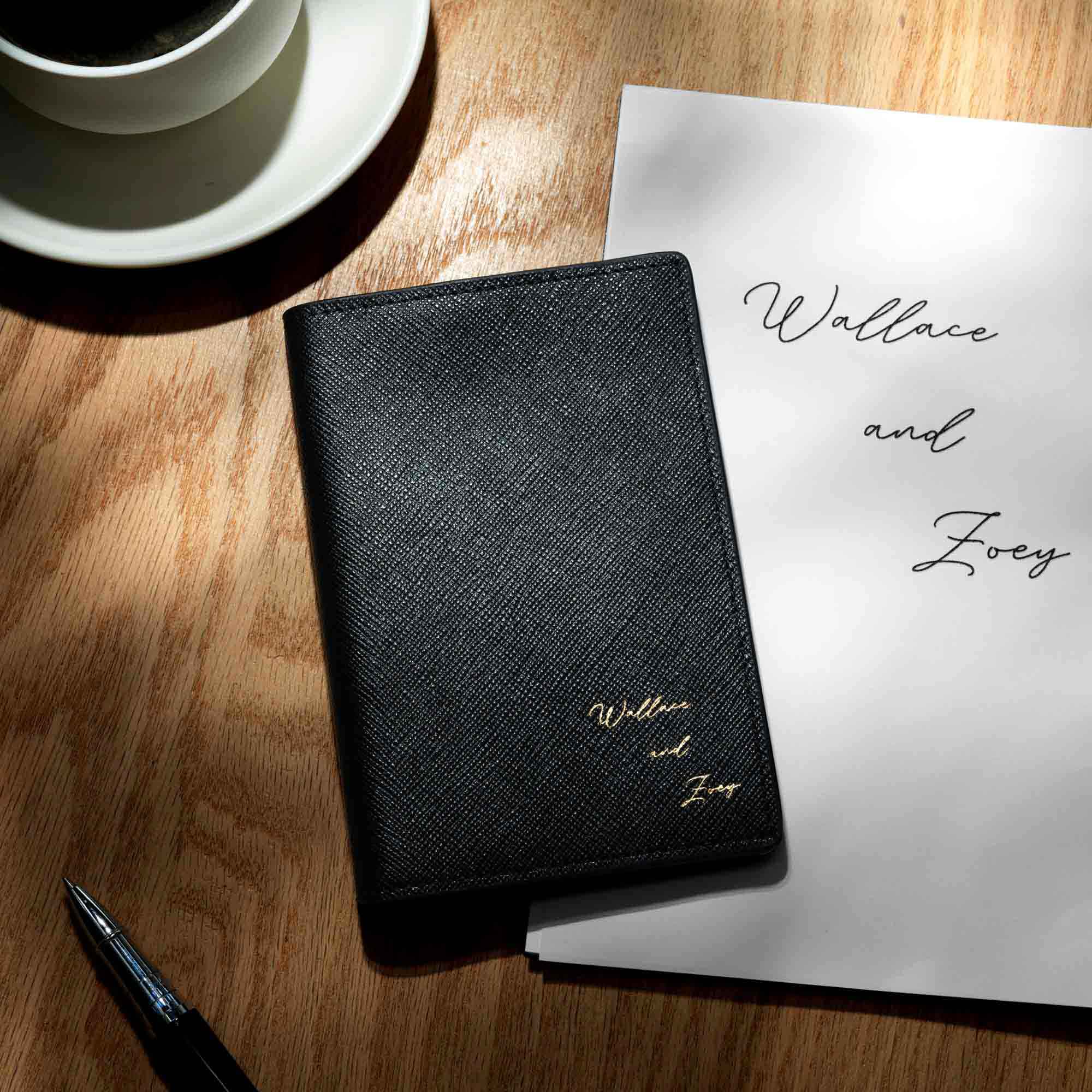 Saffiano Black (Italian Leather)