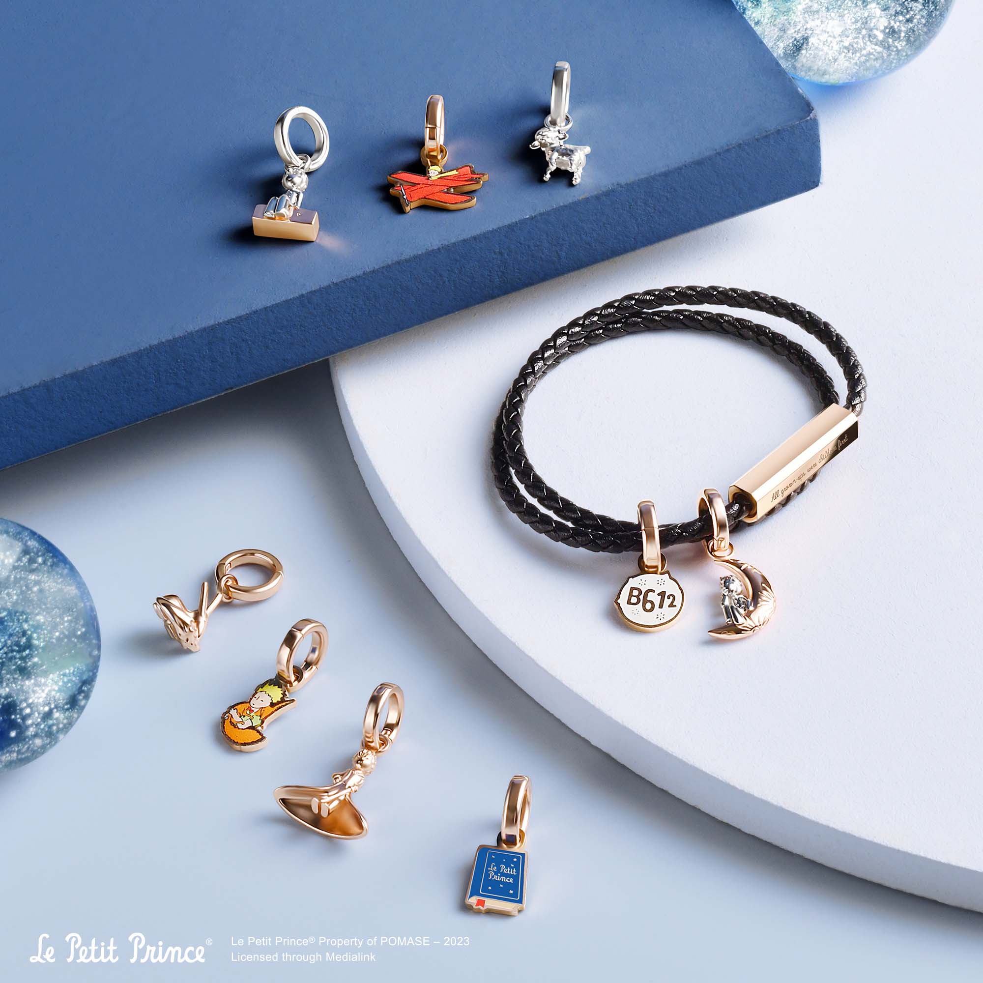 Le Petit Prince 925 Silver Small 3D Pendant - Fox