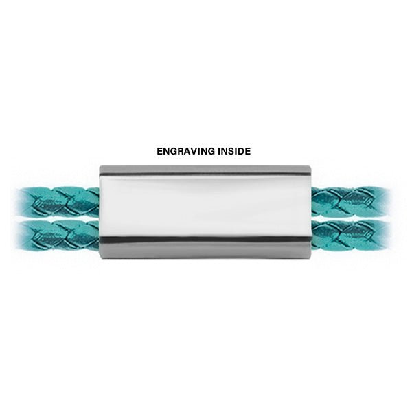 Enchanted Moment Double Woven Leather Customized Bracelet